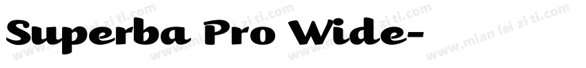 Superba Pro Wide字体转换